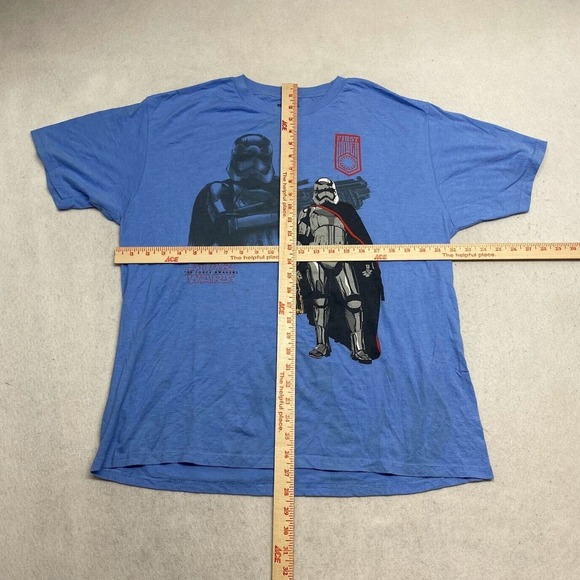 Star Wars The Force Awakens Graphic Tee Thrifted Vintage Style Size XL - Picture 5 of 10